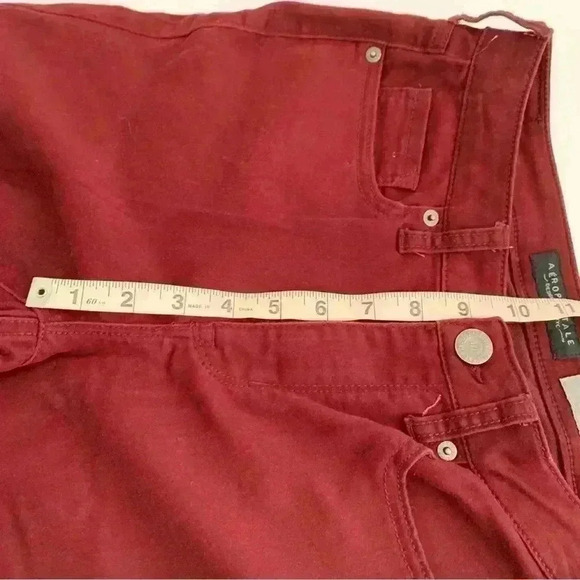 Aeropostale Maroon High Waisted Jegging Women's Size 4 - Picture 8 of 9